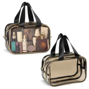 DOUBLE ZIPPER TOILETRY BAG