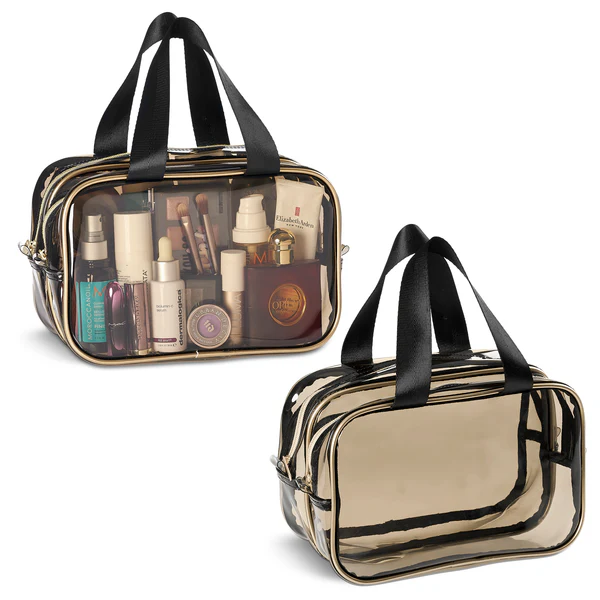 DOUBLE ZIPPER TOILETRY BAG